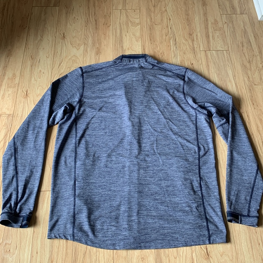 Lacoste Sport Blue Lightweight Jacket with Mock Neck - Picture 3 of 16